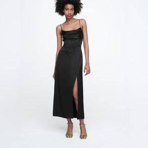 Zara Black Midi Dress